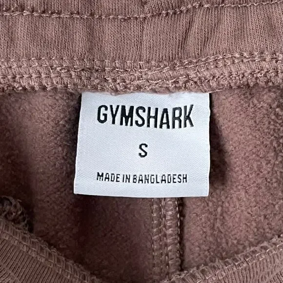 Gymshark Sweatpants Mens Small Brown Crest Joggers Training Workout Athletic Gym - Picture 11 of 12